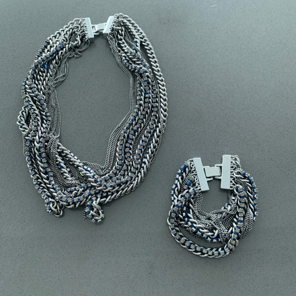 Beautiful statement necklace and matching bracelet